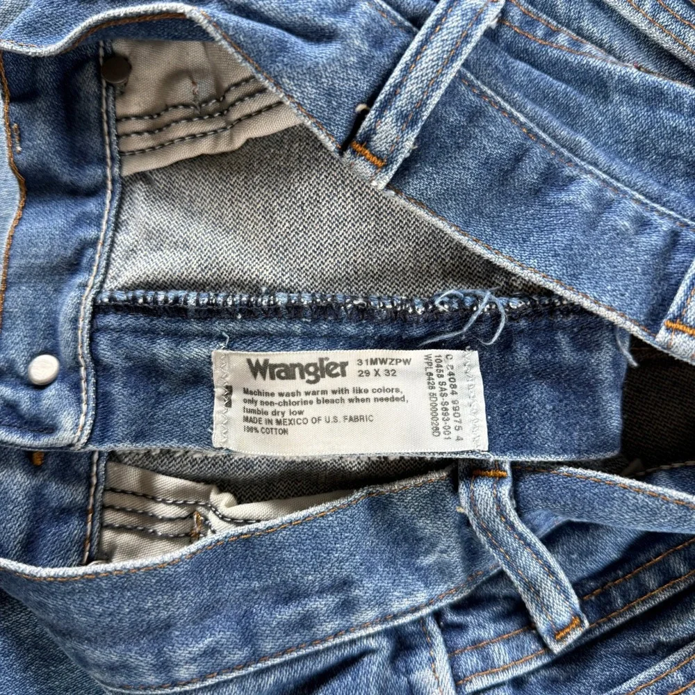 Wrangler 31MWZPW Cowboy Cut Jeans Mens 29x32 Blue Denim Regular Fit Straight Leg